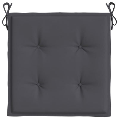 Garden Chair Cushions 6 pcs Anthracite 50x50x3 cm Oxford Fabric