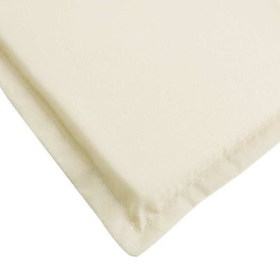 Sun Lounger Cushion Cream 186x58x3cm Oxford Fabric