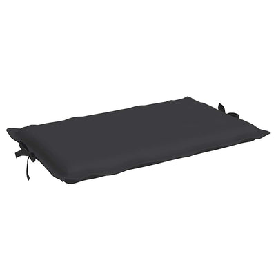 Sun Lounger Cushion Black 186x58x3cm Oxford Fabric