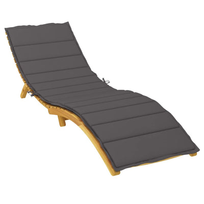 Sun Lounger Cushion Anthracite 200x70x3cm Oxford Fabric