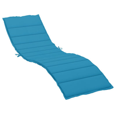 Sun Lounger Cushion Blue 200x70x3cm Oxford Fabric