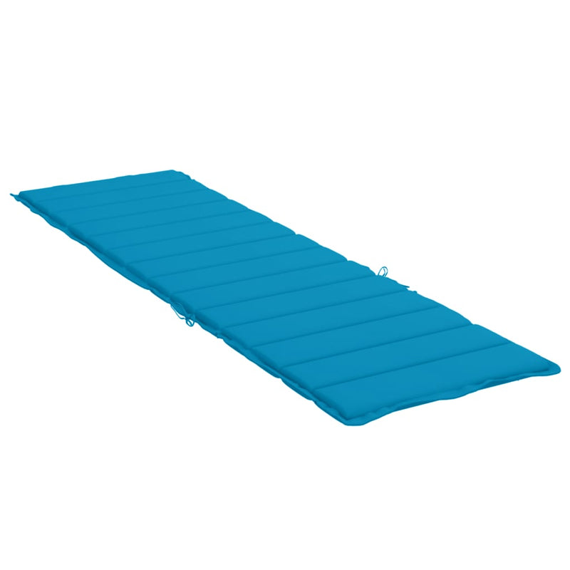 Sun Lounger Cushion Blue 200x70x3cm Oxford Fabric