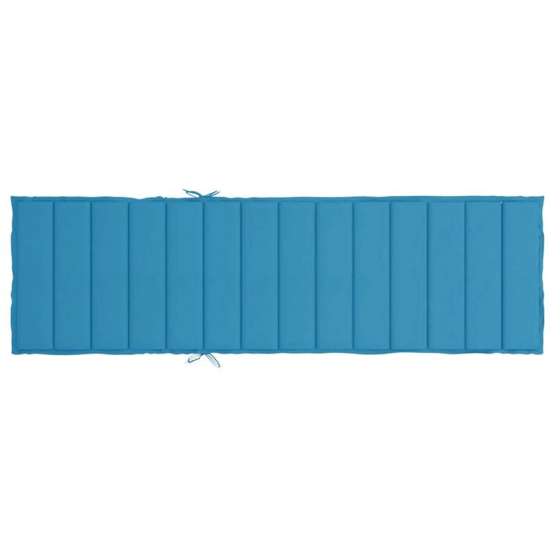 Sun Lounger Cushion Blue 200x70x3cm Oxford Fabric