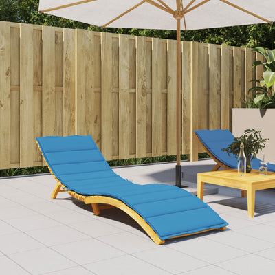 Sun Lounger Cushion Blue 200x70x3cm Oxford Fabric