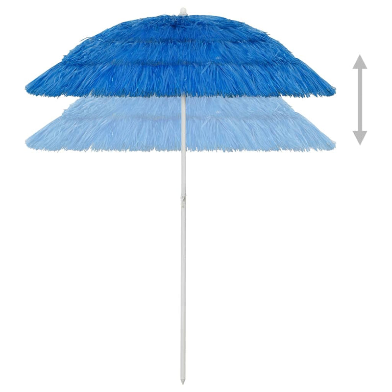 Hawaii Beach Parasol Blue 180 cm