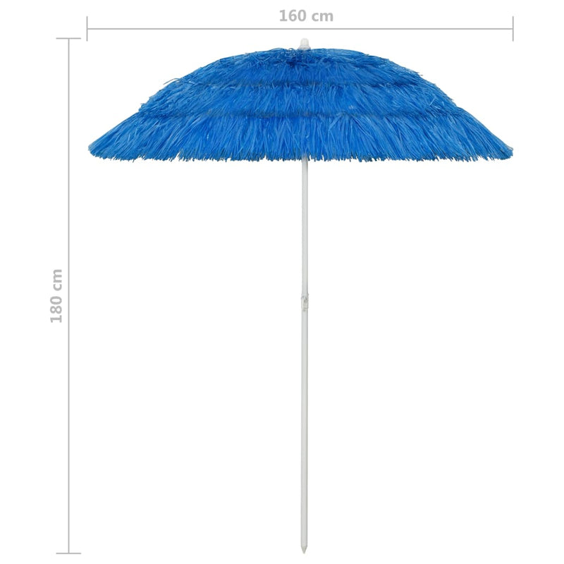 Hawaii Beach Parasol Blue 180 cm