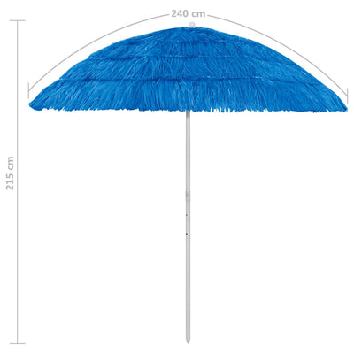 Hawaii Beach Parasol Blue 240 cm