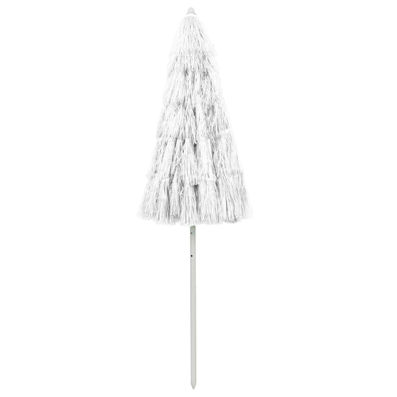 Hawaii Beach Parasol White 240 cm