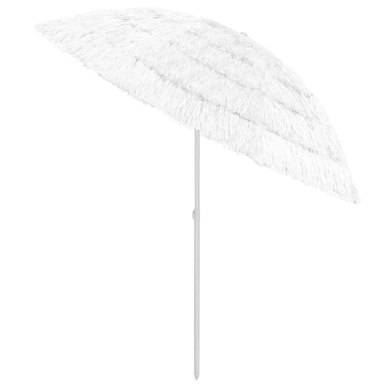 Hawaii Beach Parasol White 240 cm