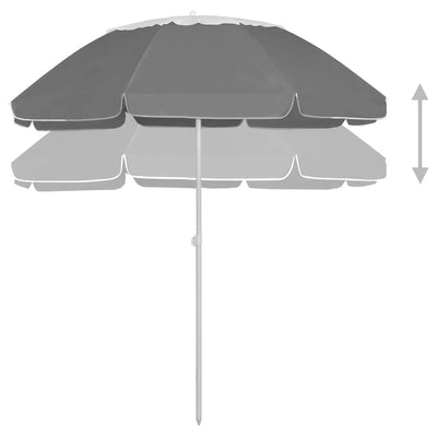 Beach Parasol Anthracite 300 cm