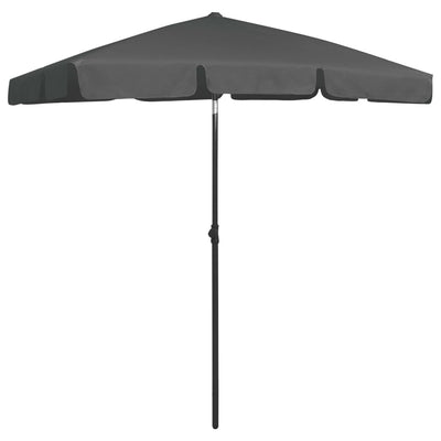 Beach Parasol Anthracite 180x120 cm