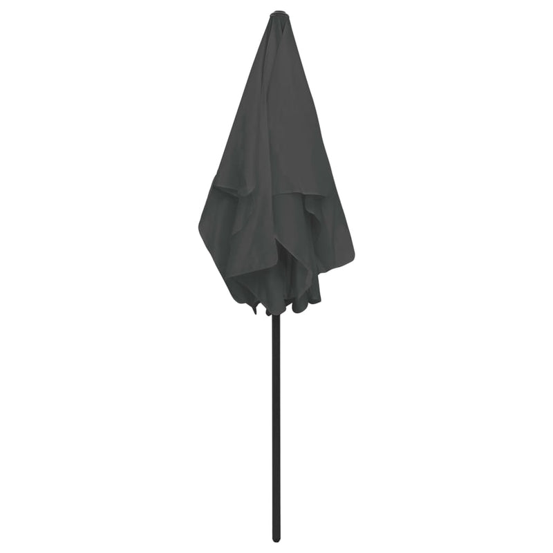 Beach Parasol Anthracite 180x120 cm