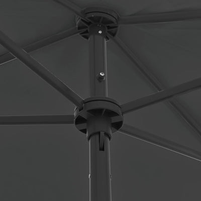 Beach Parasol Anthracite 180x120 cm