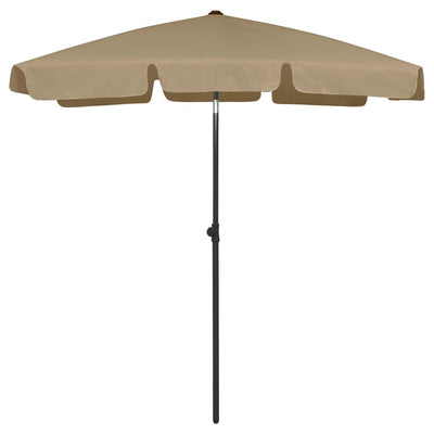 Beach Parasol Taupe 180x120 cm