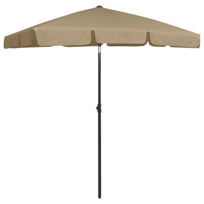 Beach Parasol Taupe 180x120 cm