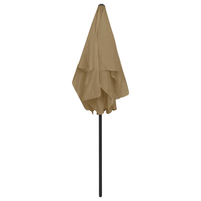 Beach Parasol Taupe 180x120 cm