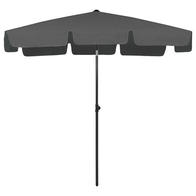 Beach Parasol Anthracite 200x125 cm