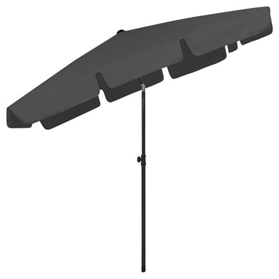 Beach Parasol Anthracite 200x125 cm