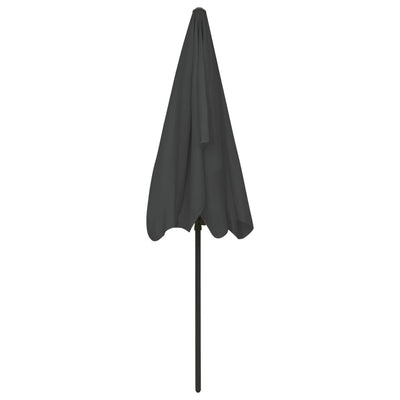 Beach Parasol Anthracite 200x125 cm