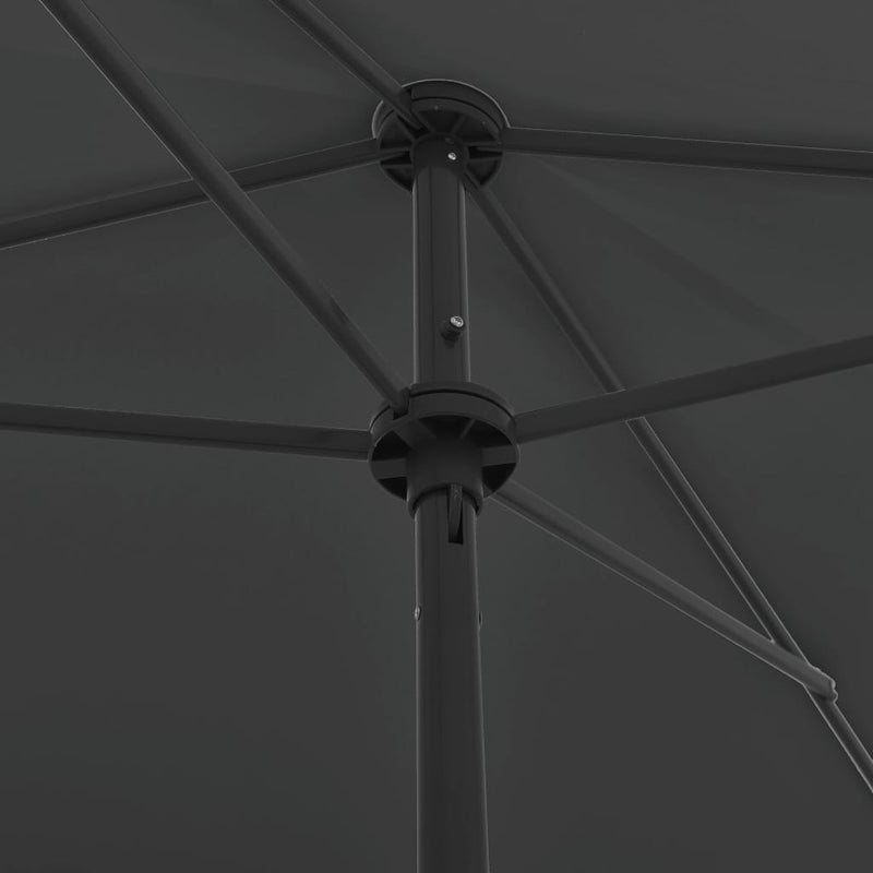 Beach Parasol Anthracite 200x125 cm