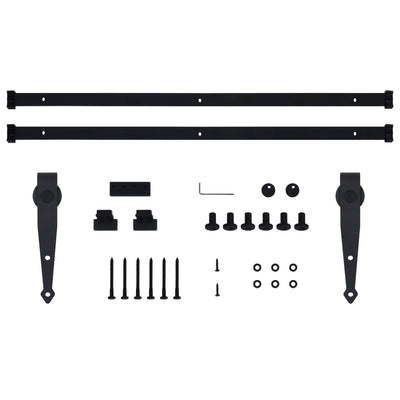 Mini Sliding Cabinet Door Kit Carbon Steel 183 cm