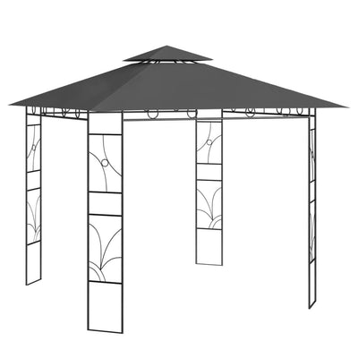 Gazebo 3x3x2.7 m Anthracite 160 g/m²