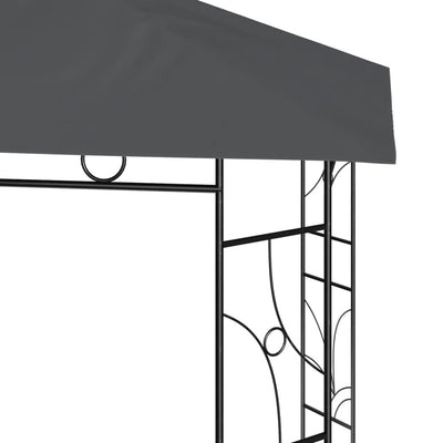 Gazebo 3x3x2.7 m Anthracite 160 g/m²