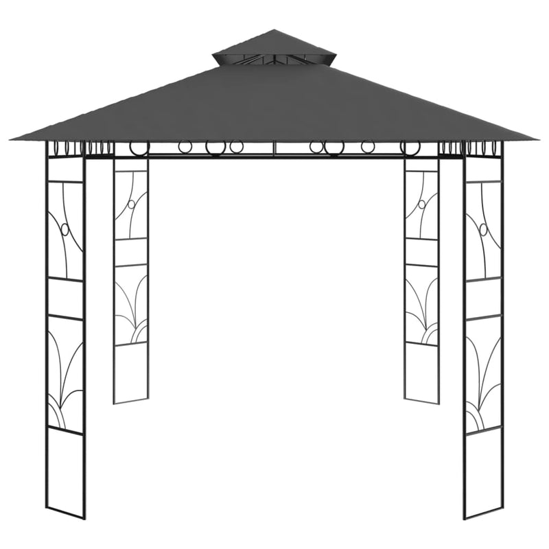 Gazebo 4x3x2.7 m Anthracite 160 g/m²