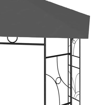 Gazebo 4x3x2.7 m Anthracite 160 g/m²