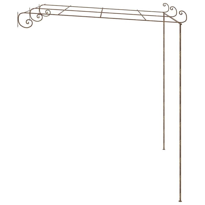 Garden Pergola Antique Brown 3x3x2.5 m Iron