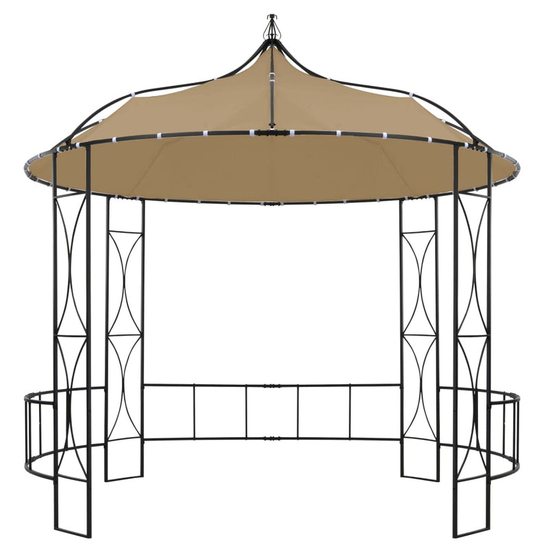 Gazebo 300x290 cm Taupe Round