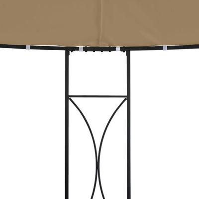 Gazebo 300x290 cm Taupe Round