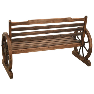 Garden Bench 112 cm Solid Firwood