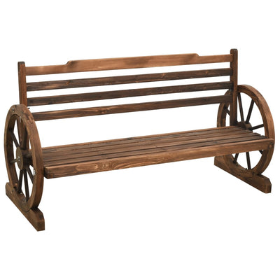 Garden Bench 142 cm Solid Firwood