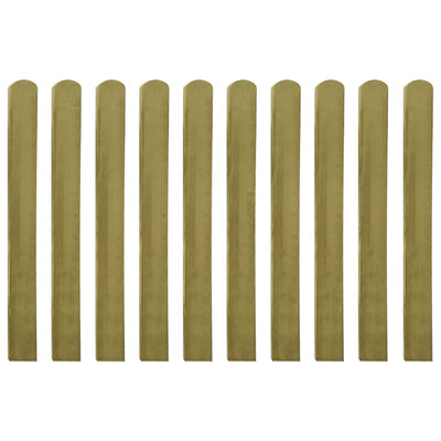 Impregnated Fence Slats 10 pcs Wood 100 cm