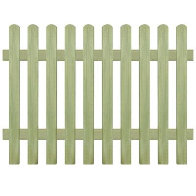 Picket Fence Impregnated Pinewood 170x120 cm 6/9 cm