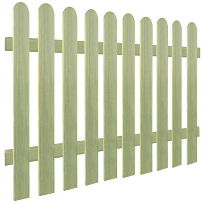 Picket Fence Impregnated Pinewood 170x120 cm 6/9 cm