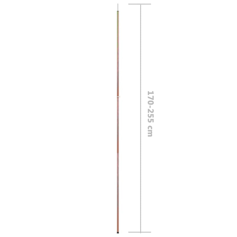 Telescopic Tent Pole with Length of 170-255 cm Galvanised Steel