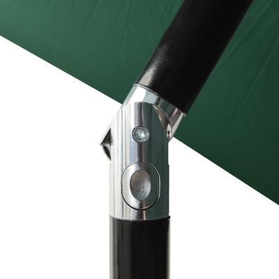 3-Tier Garden Parasol with Aluminium Pole Green 2 m