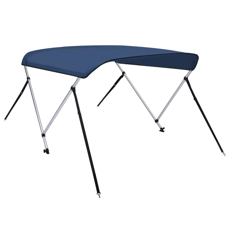 2 Bow Bimini Top Navy Blue 180x130x110 cm