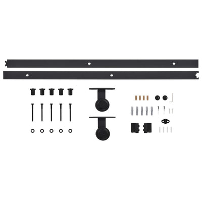 Sliding Door with Hardware Set 100x210 cm Solid Pine Wood