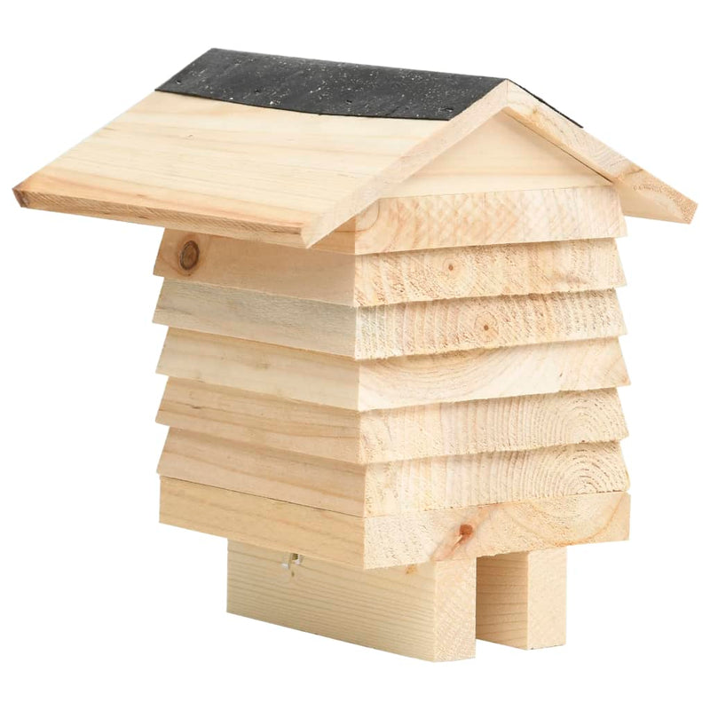 Bee Hotel Solid Firwood 22x20x20 cm