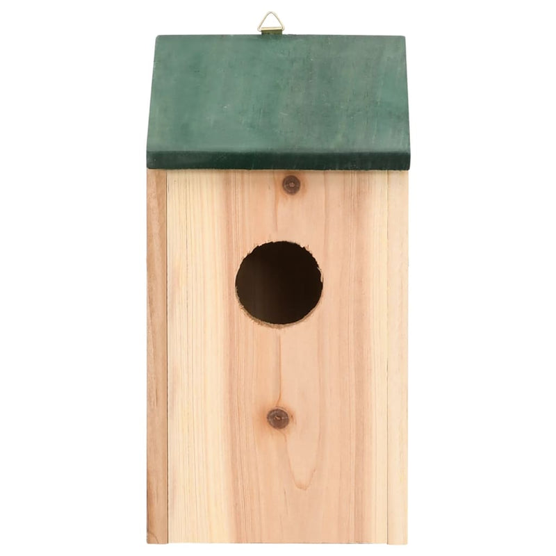 Bird Houses 10 pcs Solid Firwood 12x12x22 cm