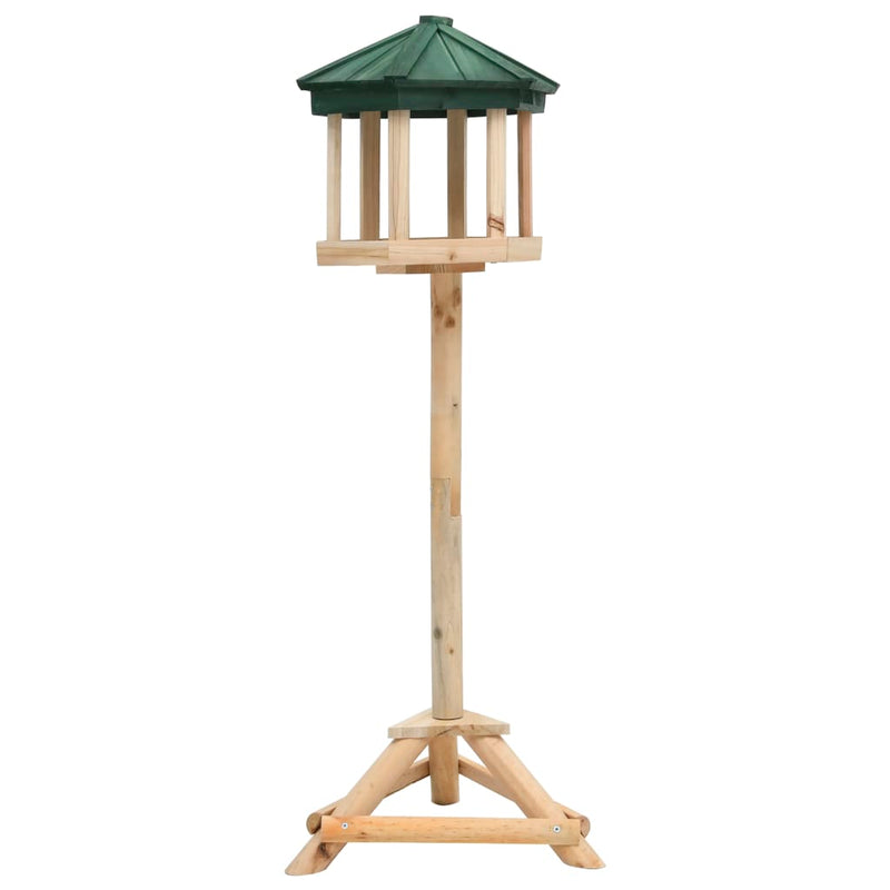 Standing Bird Feeder Solid Firwood 33x110 cm