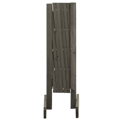 Garden Trellis Fence Grey 120x60 cm Solid Firwood