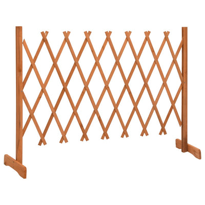 Garden Trellis Fence Orange 150x80 cm Solid Firwood