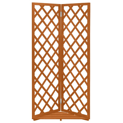 Corner Trellis Orange 50x50x145 cm Solid Firwood