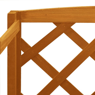 Plant Stand with Trellis Orange 60x30x140 cm Solid Firwood