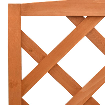 Plant Stand with Trellis Orange 70x42x120 cm Solid Firwood