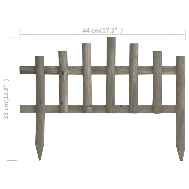 Lawn Edgings 10 pcs Firwood 4.4 m